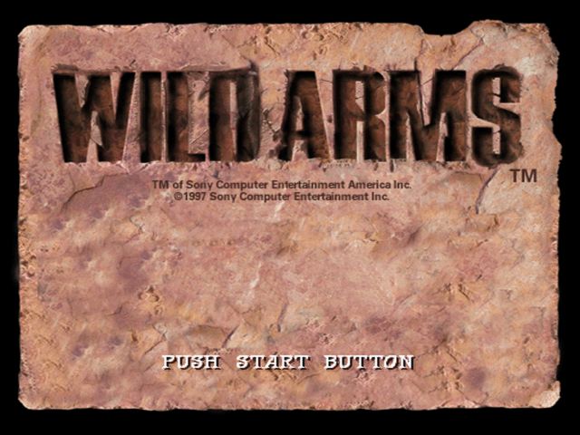Wild Arms title screen for Playstation